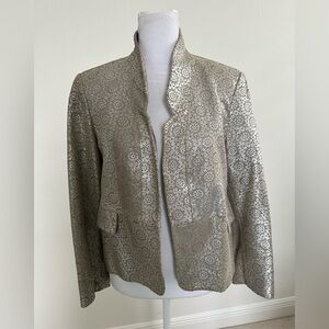 The Wrights Stamped Leather Jacket, Size 8